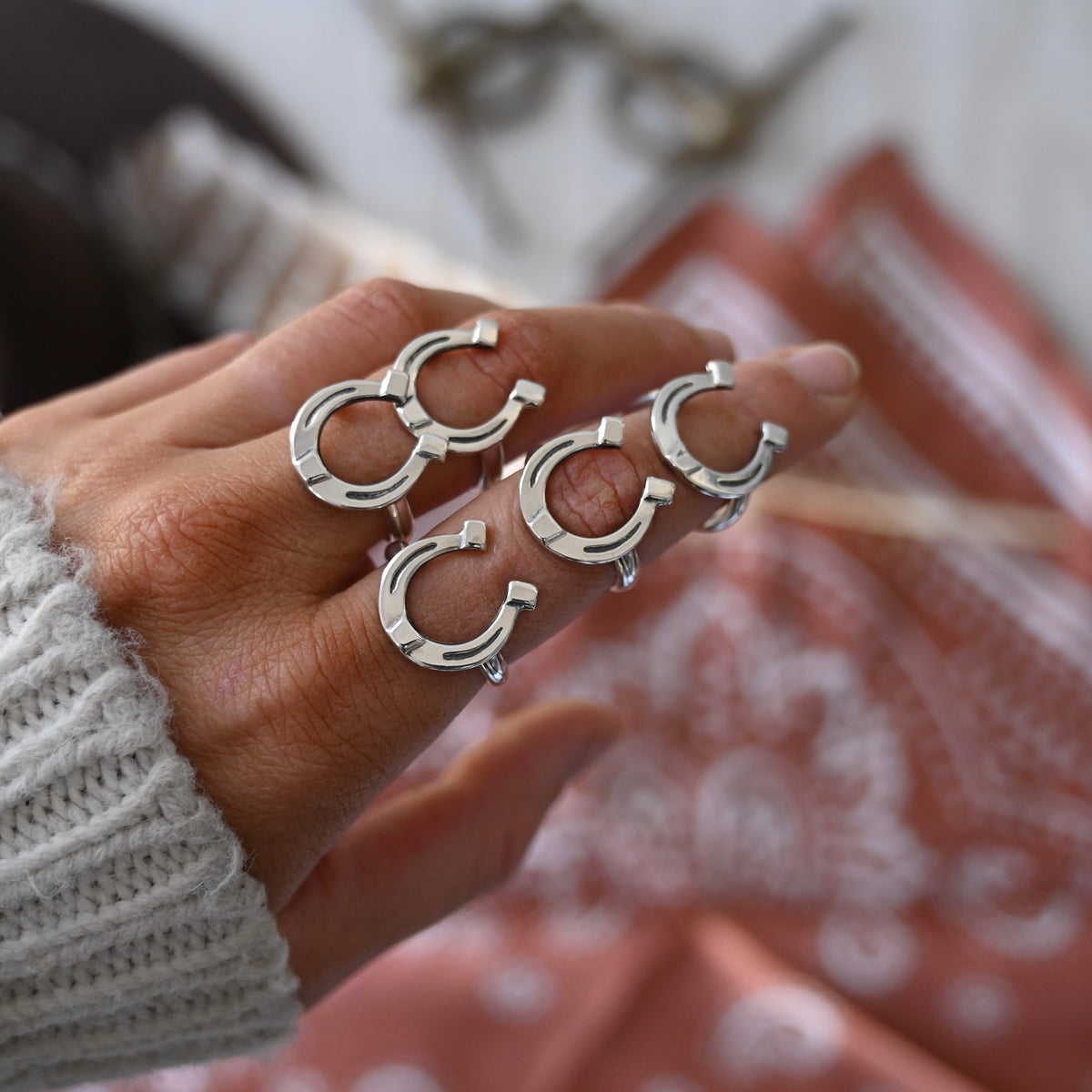 Simple Horseshoe Ring – Spirit Mountain Silver