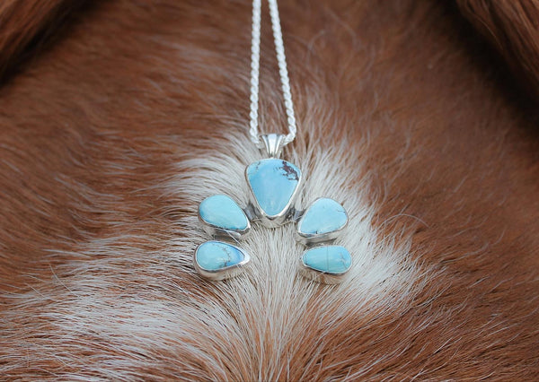 Golden Hills Turquoise Statement Necklace