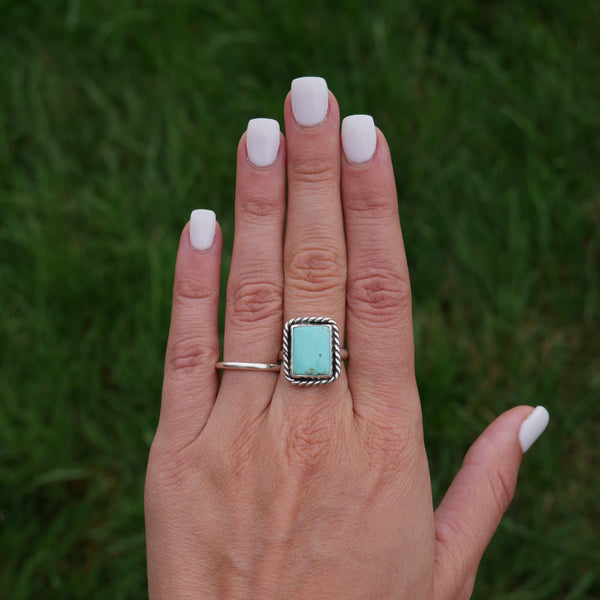 Kingman Turquoise Ring (size 6)