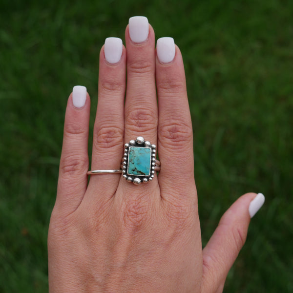 Kingman Turquoise Ring (size 8)