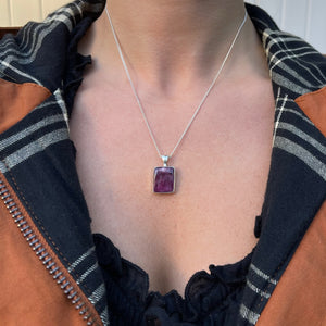Square Spiny Oyster Necklace