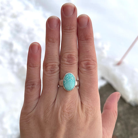 White Water Turquoise Ring (size 5.75)