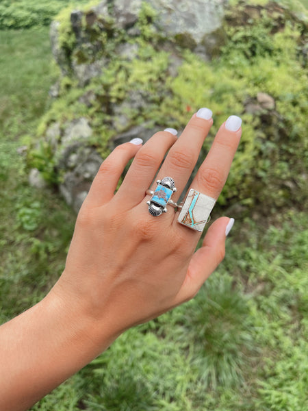 Golden Hills Turquoise Ring (size 8)